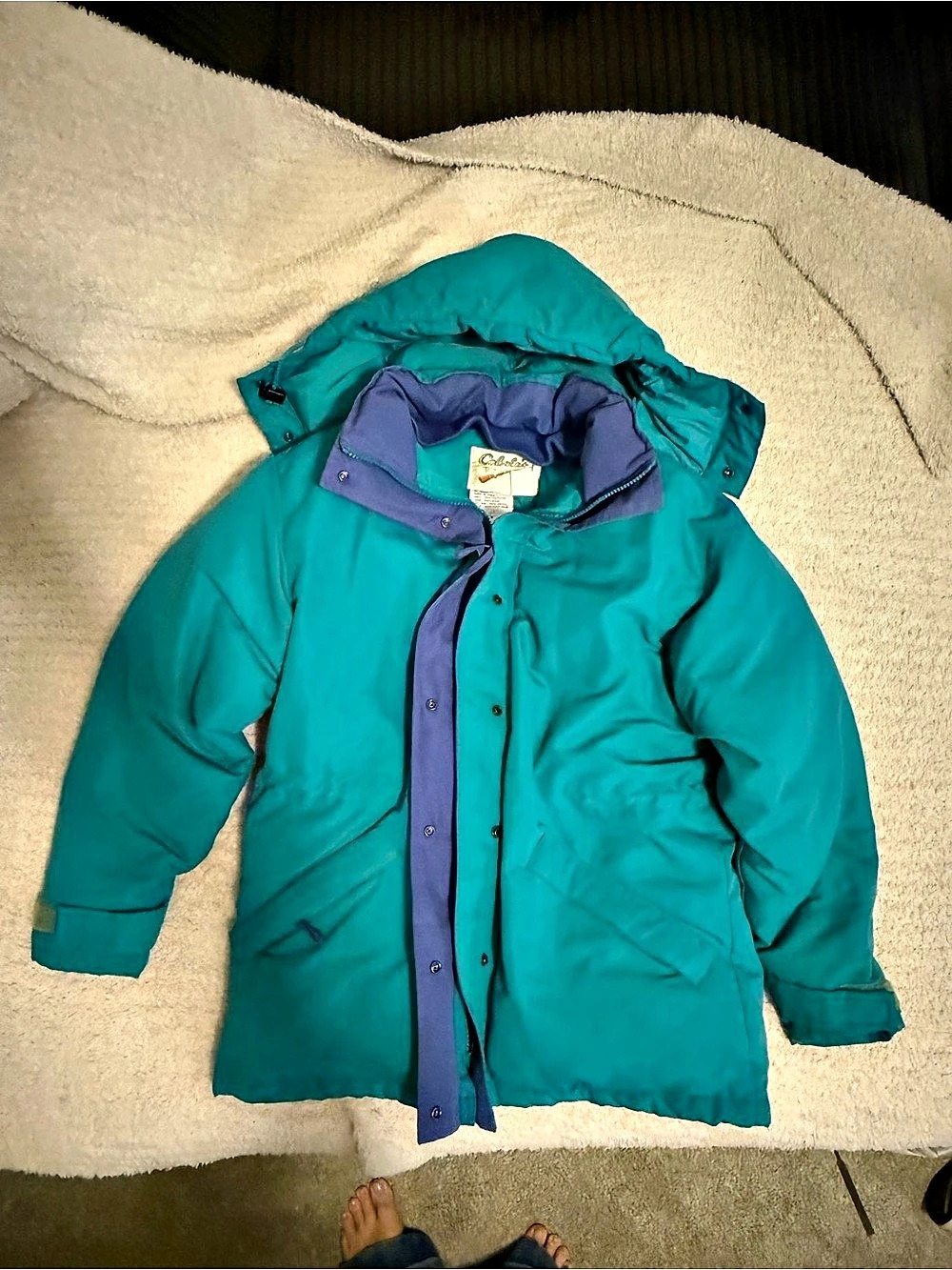 Cabela's Boys Large Blue Puffer Jacket